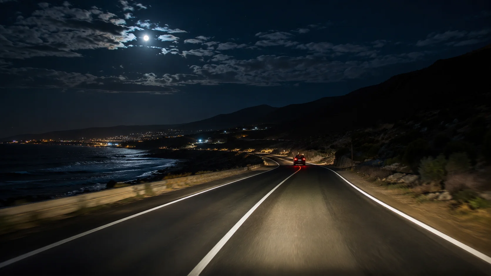 Nachtfahrt in Marokko