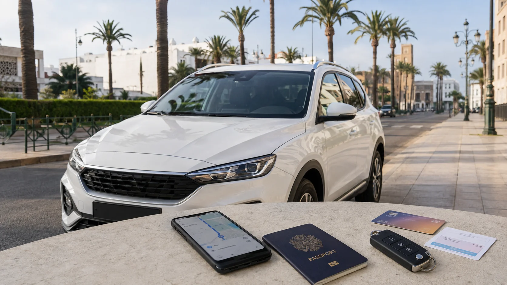 documenten nodig om een auto te huren in Rabat